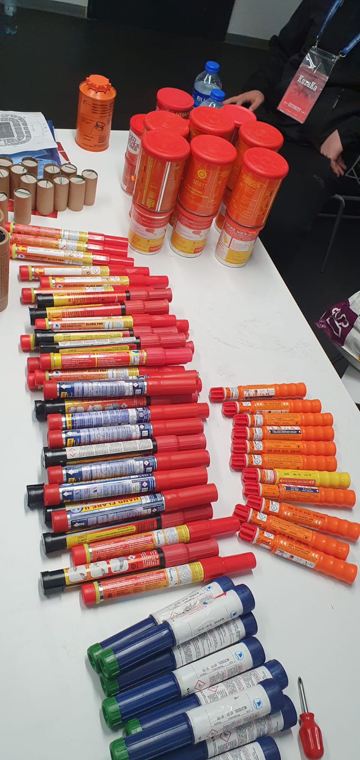 Petarde confiscate de jandarmi înainte de CSA Steaua - Oțelul