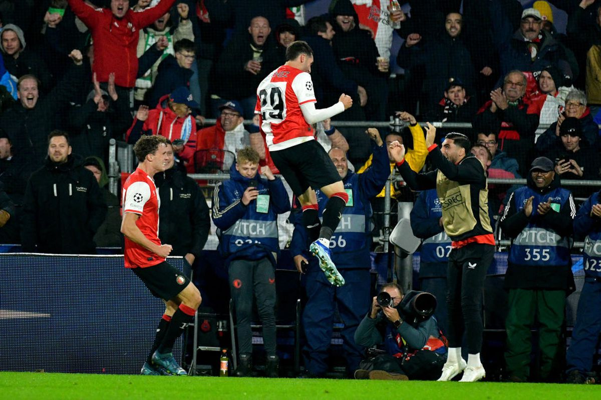 Santiago Gimenez, „dublă” în Feyenoord - Lazio / FOTO: GettyImages