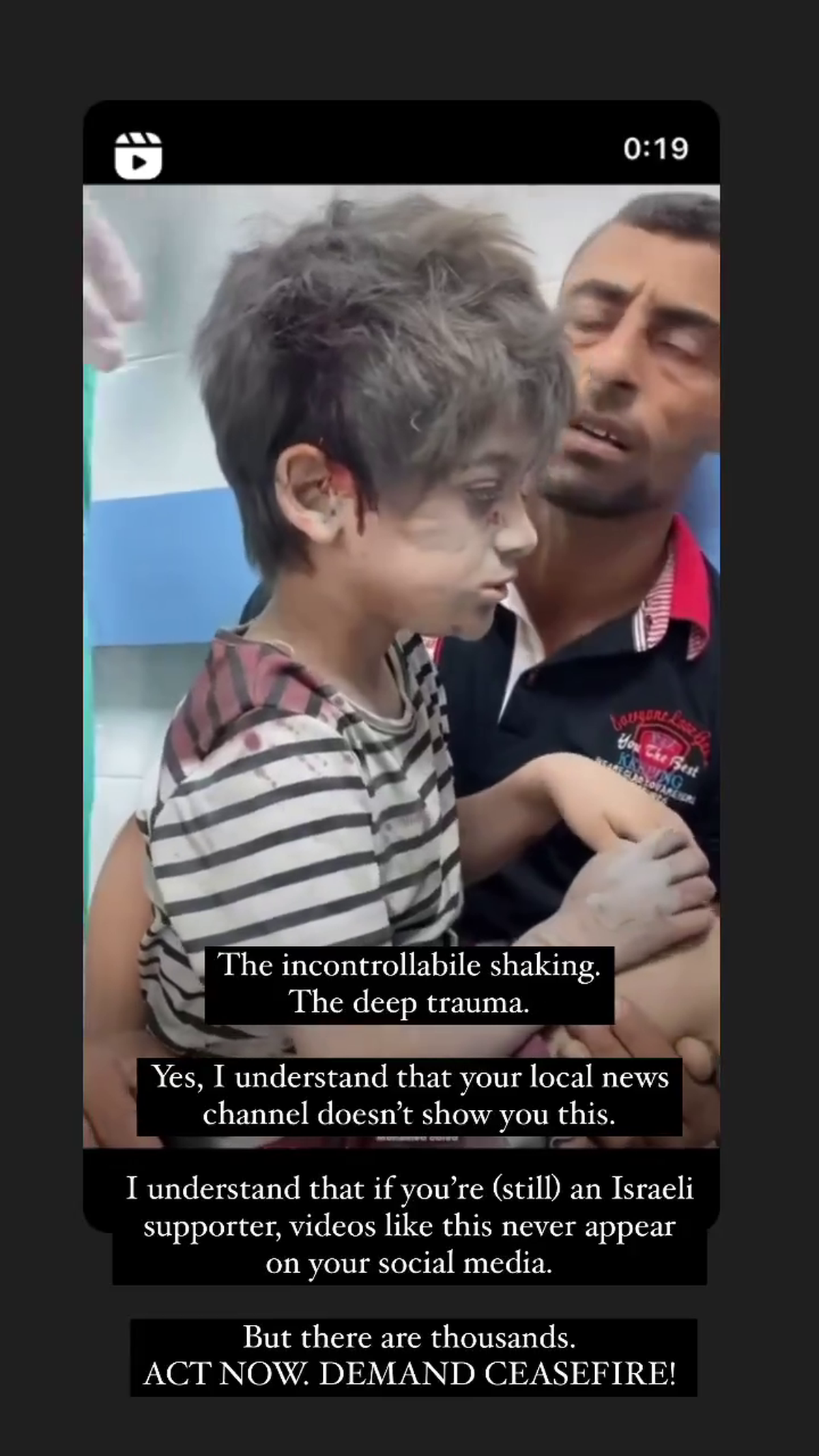 FOTO Raluca Zenga, mesaje de susținere pentru Palestina