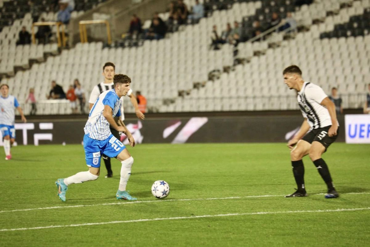 Universitatea Craiova, eliminată din UEFA Youth League » Înfrângere fără drept de apel în fața celor mai duri ultrași din Europa