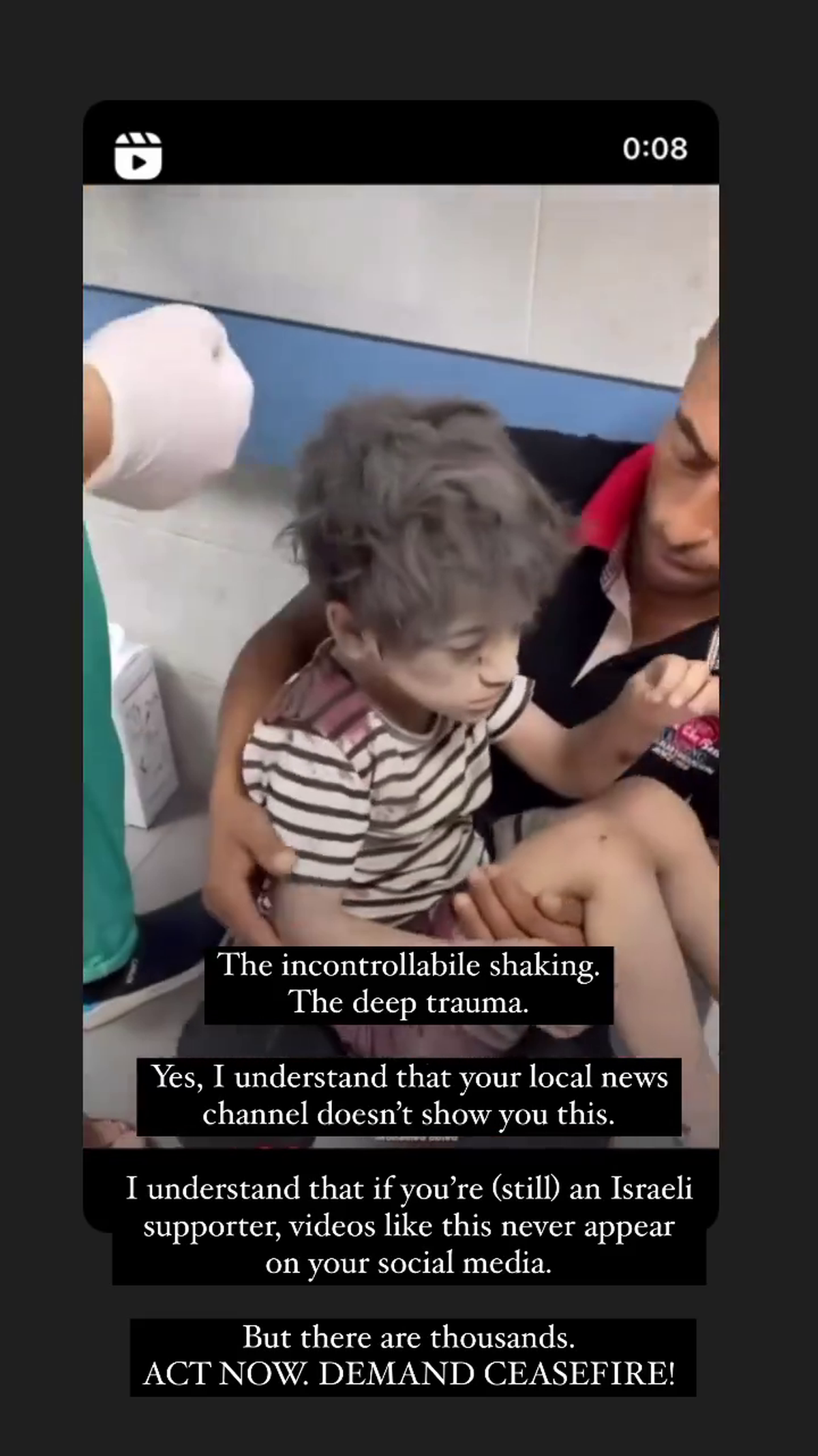 FOTO Raluca Zenga, mesaje de susținere pentru Palestina