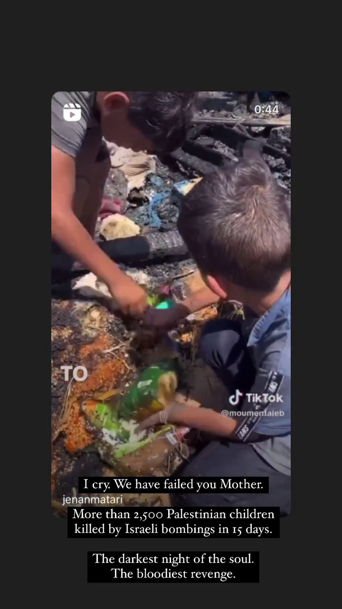 Raluca Zenga s-a poziționat de partea Palestinei » Serie de mesaje împotriva războiului: „Plâng. Știu că vă frâng inimile, dar acești copii trebuie văzuți”