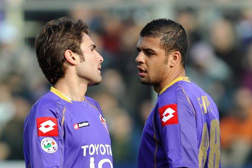 Adrian Mutu și Felipe Melo, poveste genială de la Fiorentina. Foto: Imago