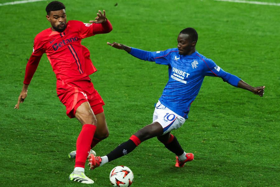 Malcom Edjouma, în Rangers - FCSB / foto: Imago Images Dejoacă planul lui Gigi Becali! Patronul din Superliga intervine și vrea să blocheze transferul
