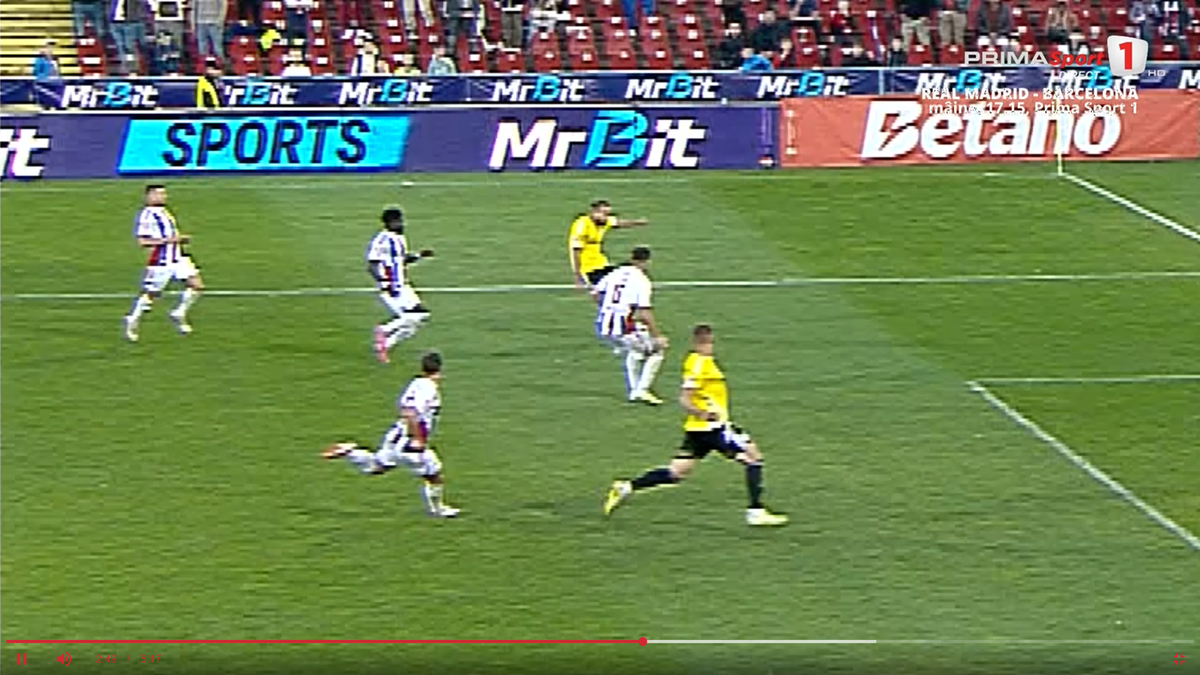 Golul 2 marcat de Lukic în Oțelul - U Cluj