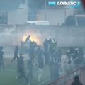 Bătaie generală în liga a doua din Muntenegru / FOTO captură Adriatic sport