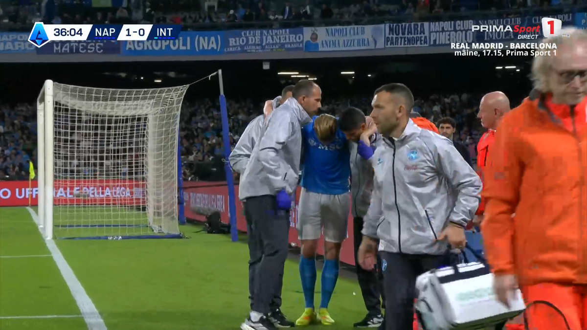 Kevin De Bruyne, accidentat în Napoli - Inter