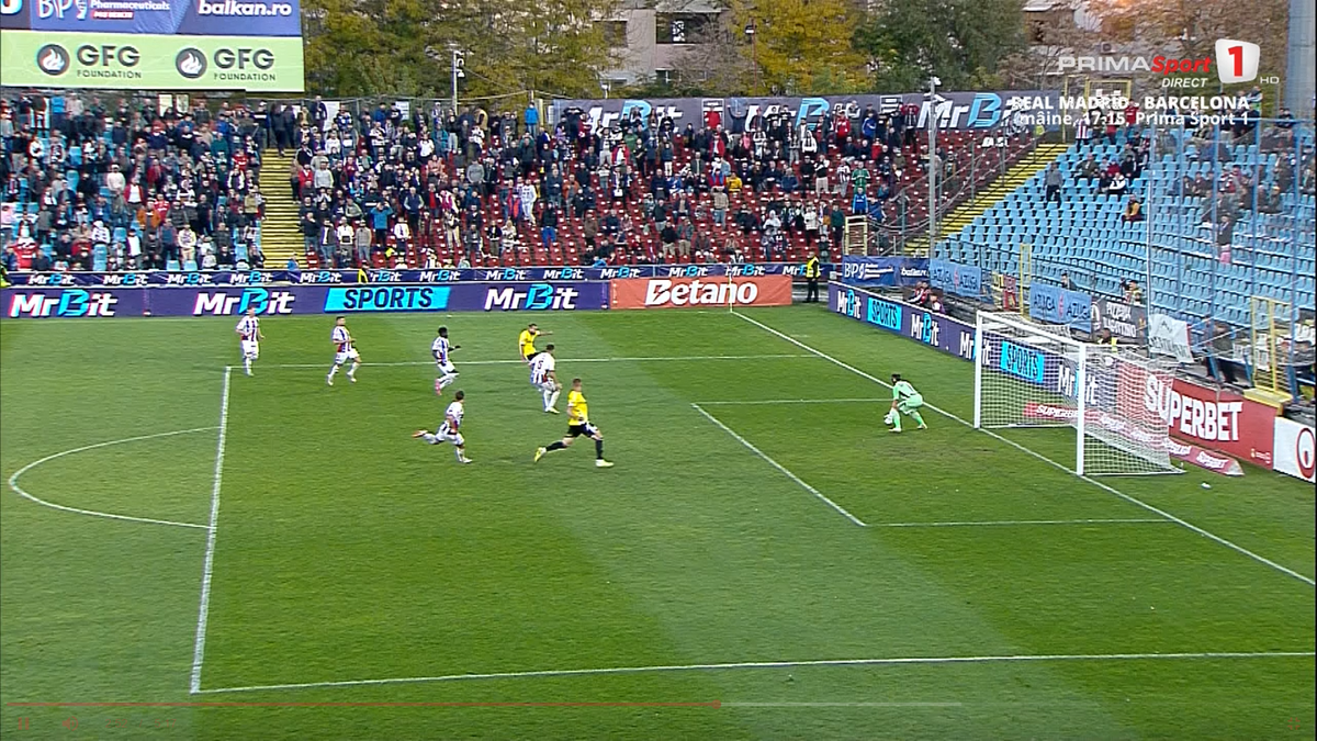 Golul 2 marcat de Lukic în Oțelul - U Cluj