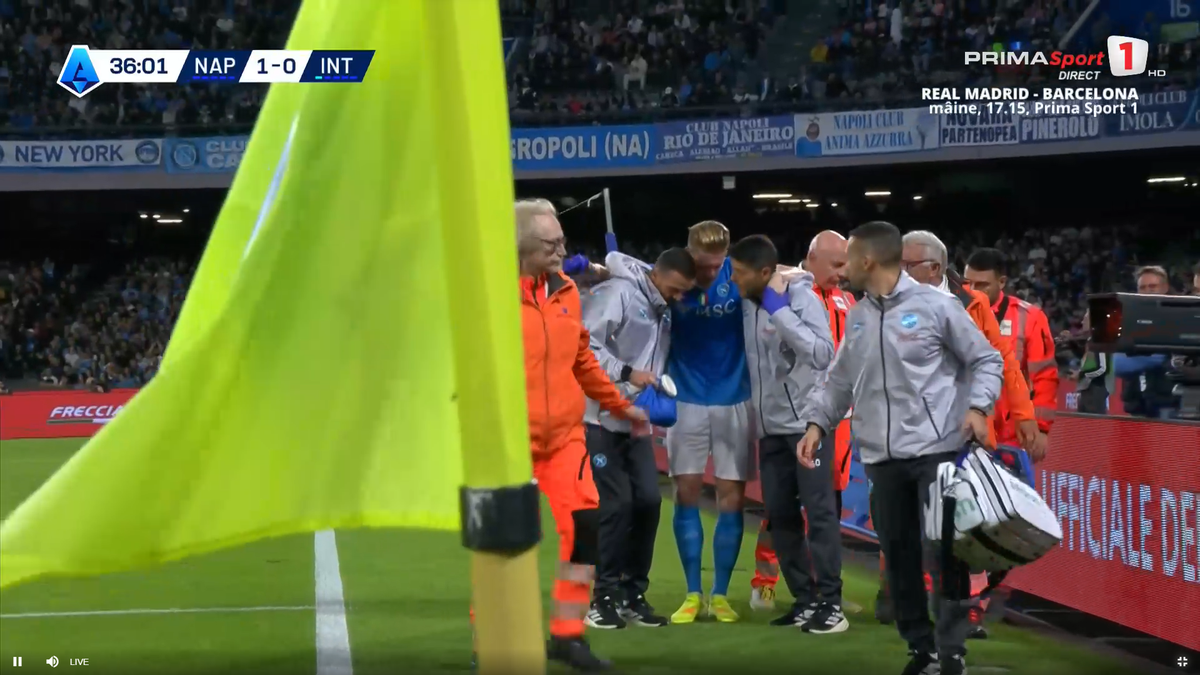 Kevin De Bruyne, accidentat în Napoli - Inter