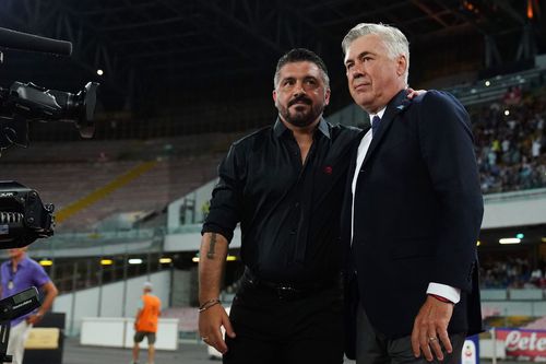 Gennaro Gattuso (stînga) și Carlo Ancelotti (dreapta) nu și-au mai vorbit de șase ani. Foto: Imago