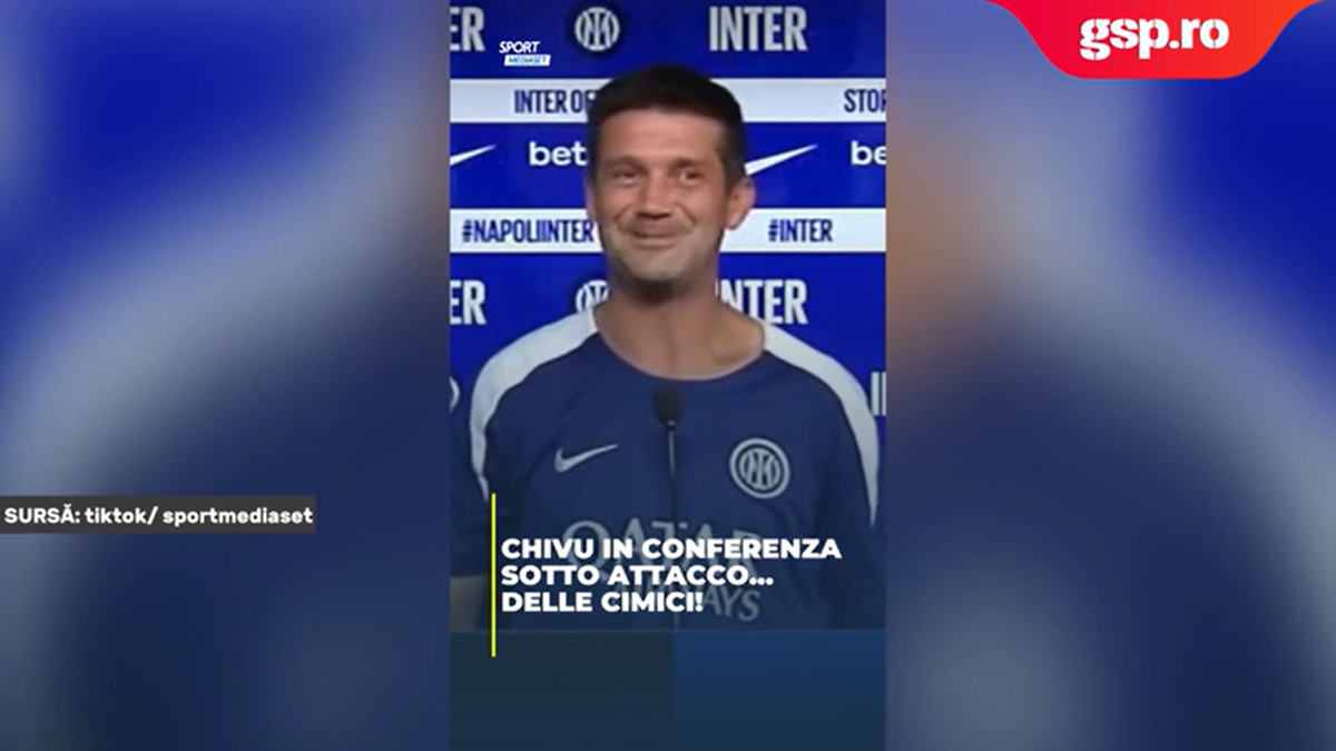 Viral! Cristi Chivu, „atacat” în conferință: „Băieți, a intrat în tricou!” » Cum s-a terminat totul