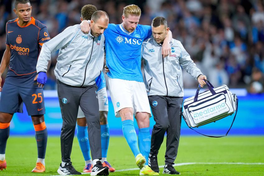 Kevin De Bruyne s-a accidentat Napoli - Inter/ foto Imago Images