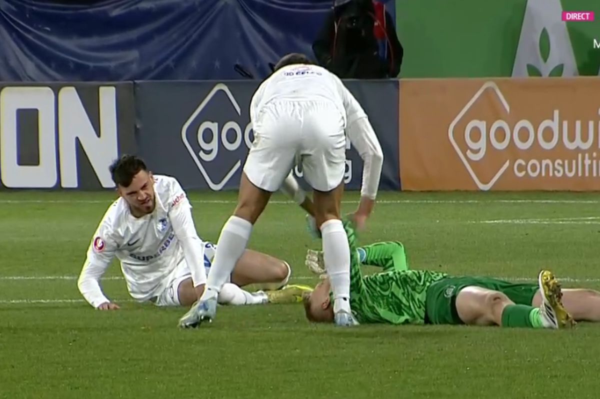 Ciocnire Hindrich - Cojocaru în CFR Cluj - Farul