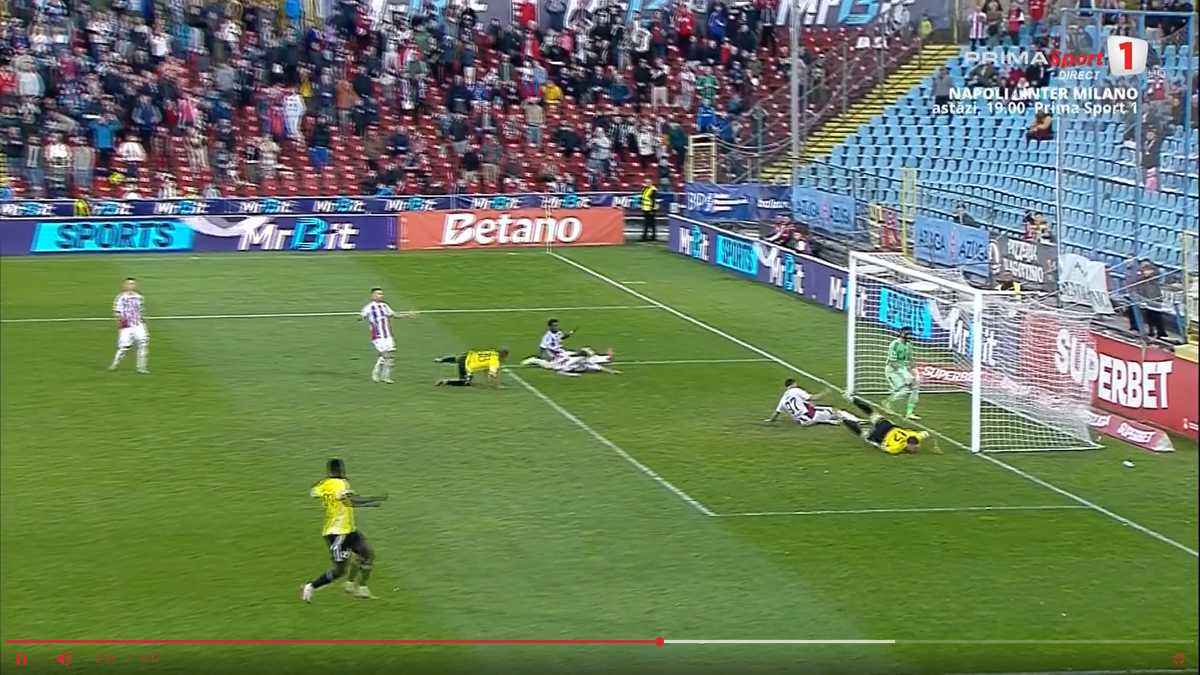 Golul 2 marcat de Lukic în Oțelul - U Cluj