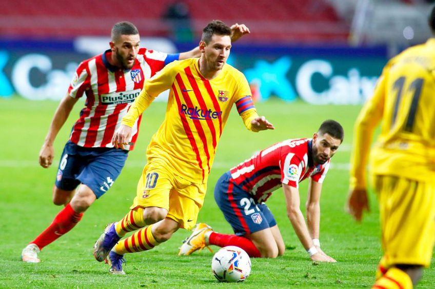 Lionel Messi în Atletico Madrid - Barcelona 1-0. foto: Imago Images