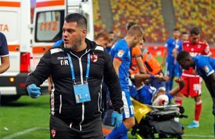 DINAMO. Medicul Adrian Motoacă, dezvăluiri uluitoare despre haosul de la Săftica: „Acum plec din bază, e dezolant! Nu avem fașă de hârtie, am doar resturi în geanta de medic”