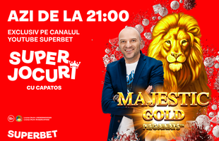 Dan Capatos îți dă 355 de rotiri gratuite la Superbet, în valoare de 284 de Lei. Află ce trebuie sa faci!