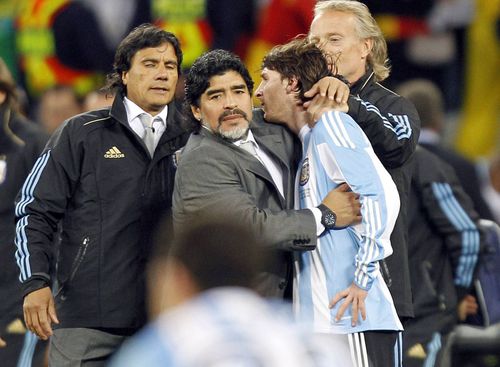 Leo Messi și Diego Maradona 
Foto: Imago