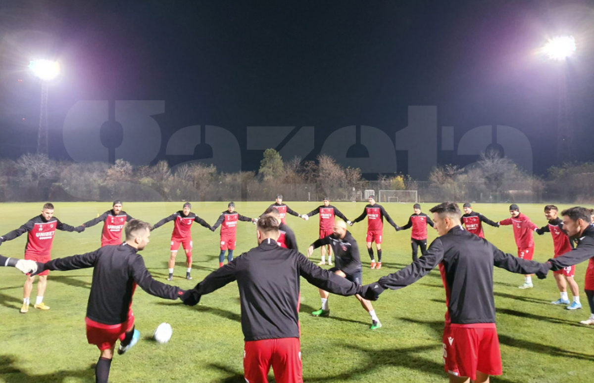 Surpriză la antrenamentul lui Dinamo » Cine i-a luat în primire pe „câini”