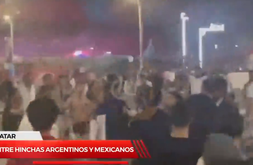 Suporterii naționalei Argentinei și cei ai naționalei Mexicului s-au încăierat într-o fan-zone din Qatar.