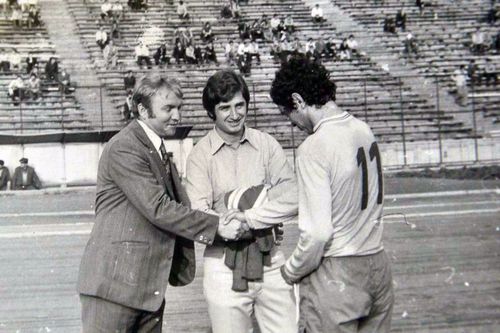 Viorel Mateianu, Nichi Dumitriu și Mircea Lucescu (foto: arhiva GSP)