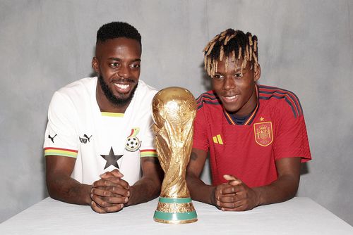 Frații Williams. Nico (dreapta) vrea să triumfe cu Spania. Iñaki, cu Ghana.
FOTO: Imago