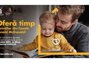 Campania McHappy Day OFERĂ TIMP părinților din România, pentru ca aceștia să-l poată petrece alături de copiii lor internați