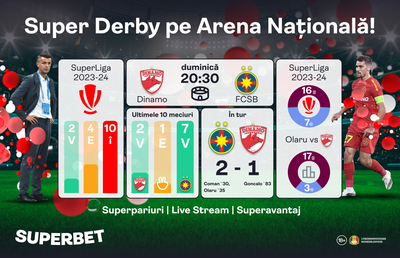 Ești gata pentru Derby de România? Descoperă super oferta pentru Dinamo – FCSB!
