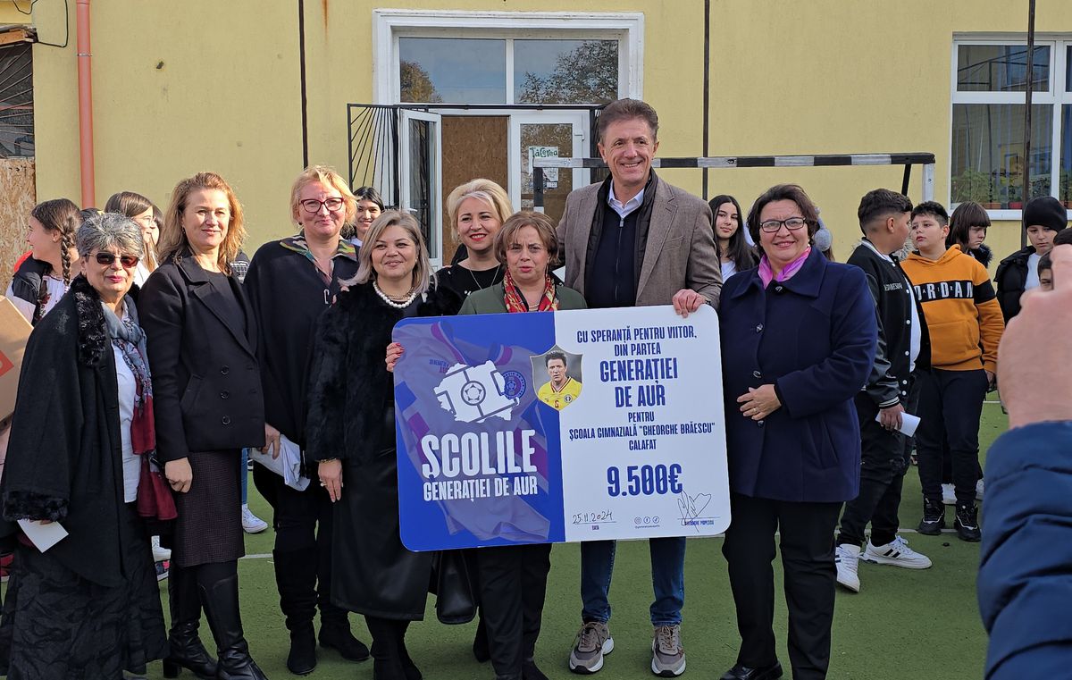 „Este o misiune personală” » Gică Popescu și Generația de Aur au dat startul donațiilor pentru școlile unde au învățat