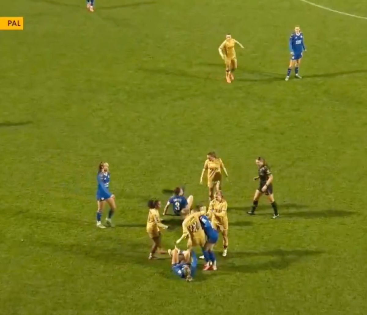 Ruesha Littlejohn, mișcare de judo pe terenul de fotbal