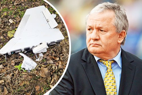 Adrian Porumboiu a comentat în stil ironic prăbușirea dronei rusești în județul Vaslui / Fotomontaj Diana Vasilescu, foto: Vaslui TV