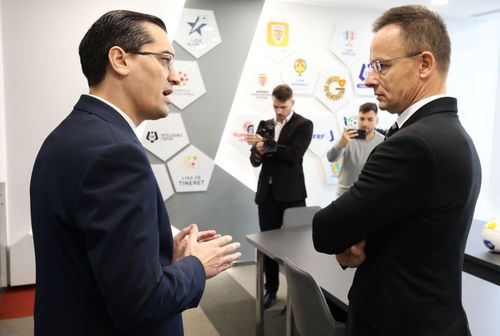 Răzvan Burleanu și Peter Szijjarto / Sursă foto: frf.ro