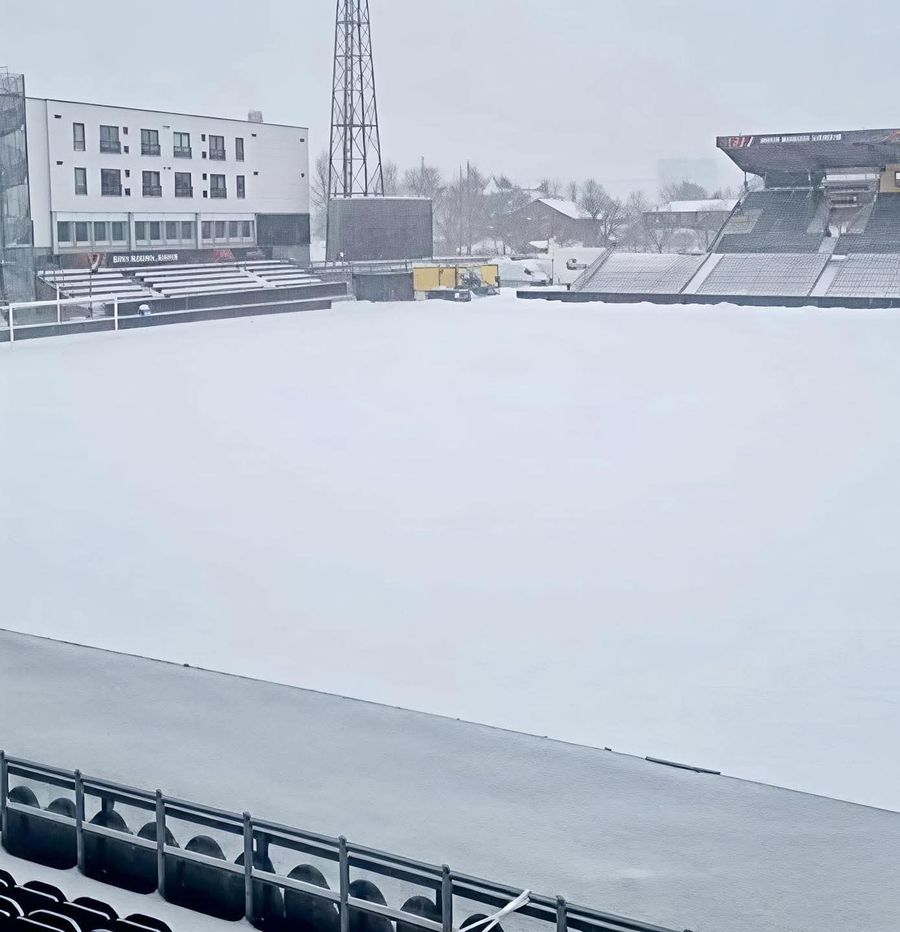 Condiții dure pentru Juventus la Cercul Polar » Ninge abundent în Norvegia! Se anunță -10 grade la startul partidei