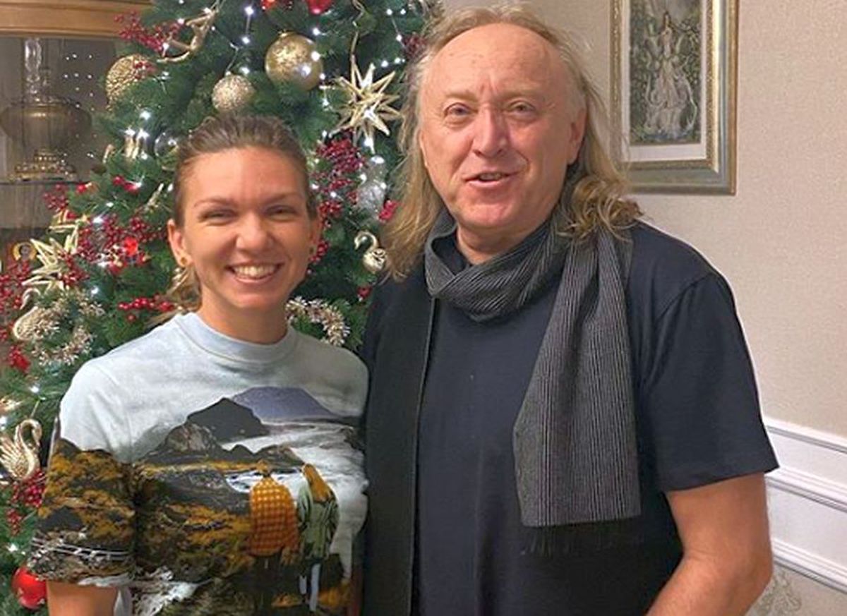 Simona Halep colindată de Ștefan Hrușcă