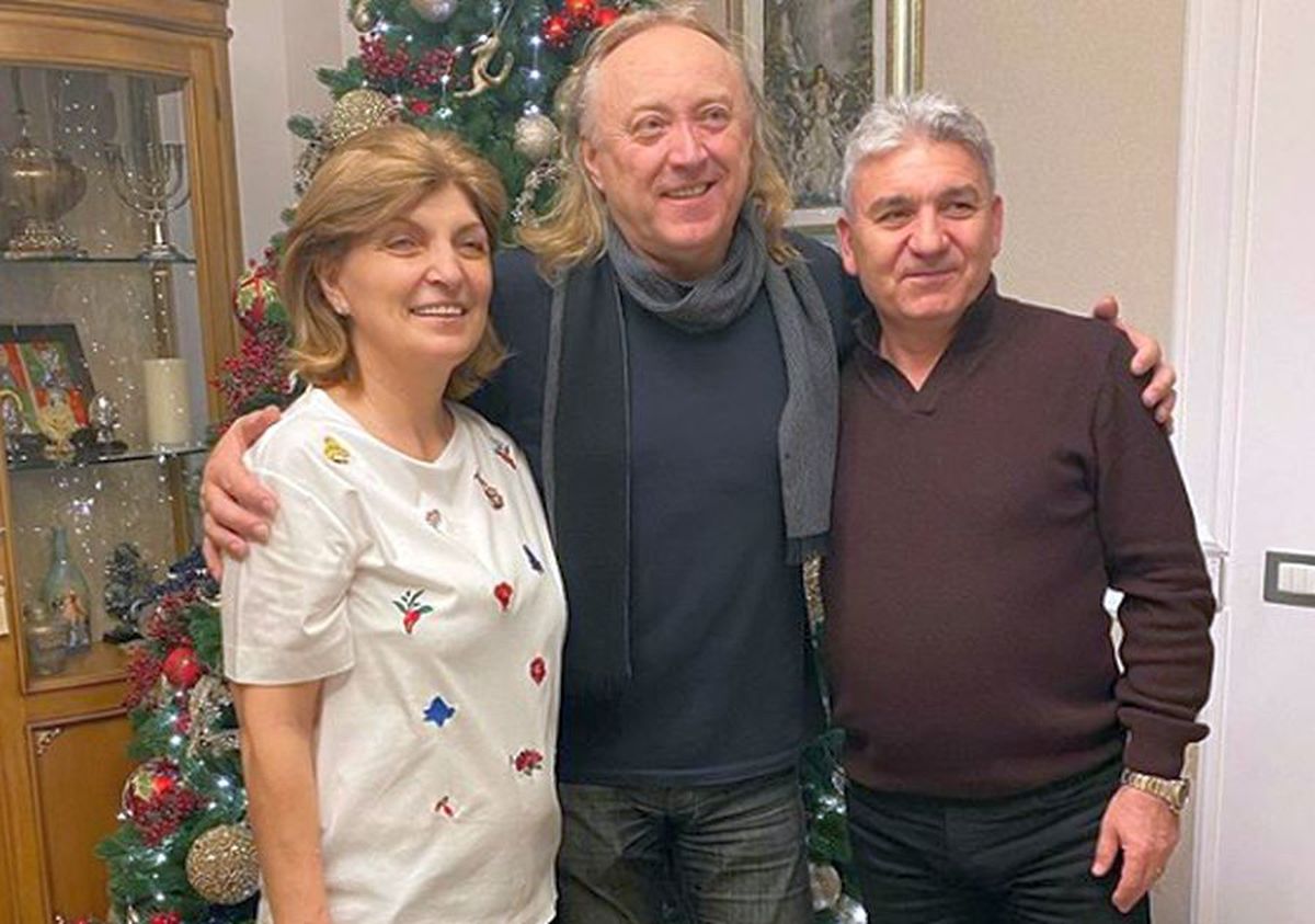 Simona Halep colindată de Ștefan Hrușcă