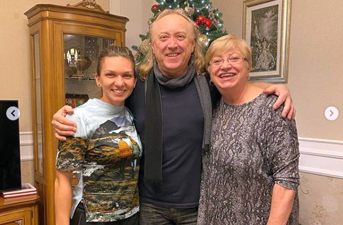 Simona Halep colindată de Ștefan Hrușcă