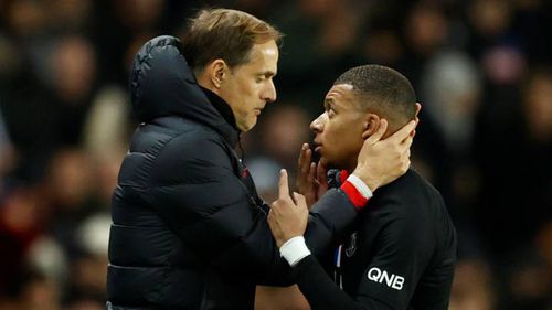 Thomas Tuchel și Kylian Mbappe