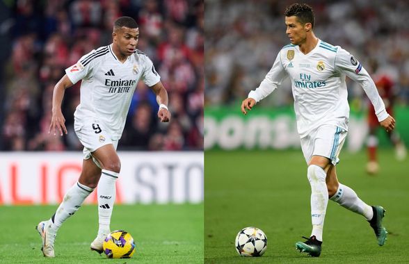 Comparație în Spania: Cristiano Ronaldo versus Kylian Mbappe » Cifrele și diferențele lor în primele luni la Real Madrid