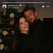 Radu Drăgușin, alături de iubita lui / Foto: Instagram
