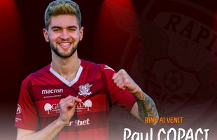 Rapid, transfer de la Astra Giurgiu: Paul Copaci a semnat cu echipa lui Pancu