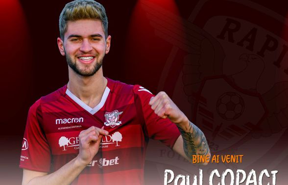 Rapid, transfer de la Astra Giurgiu: Paul Copaci a semnat cu echipa lui Pancu