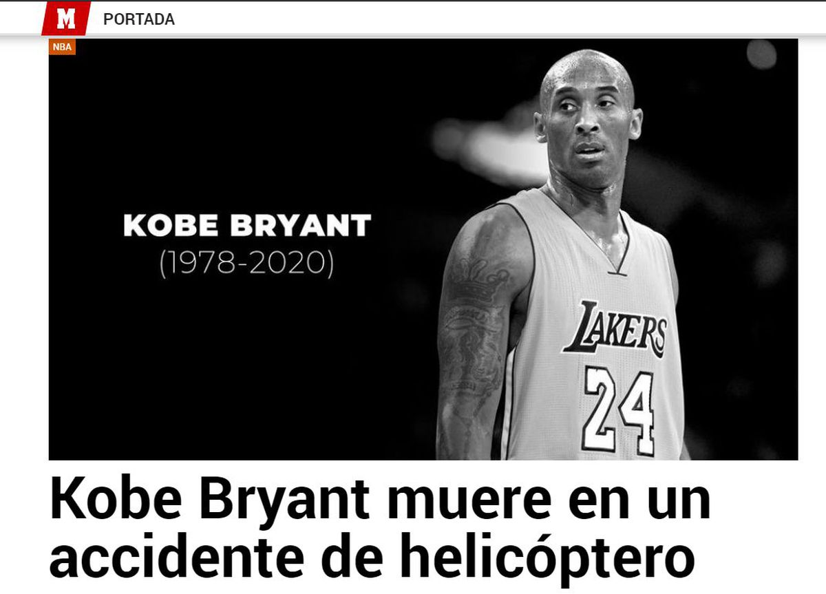 Presa internațională, după moartea lui Kobe Bryant