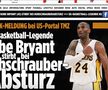 Kobe Bryant a murit! Reacțiile presei internaționale după dispariția fostului baschetbalist
