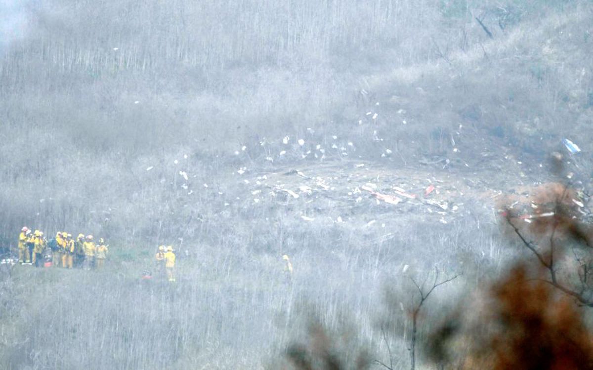 Reuters - imagini de la accidentul mortal al lui Kobe Bryant