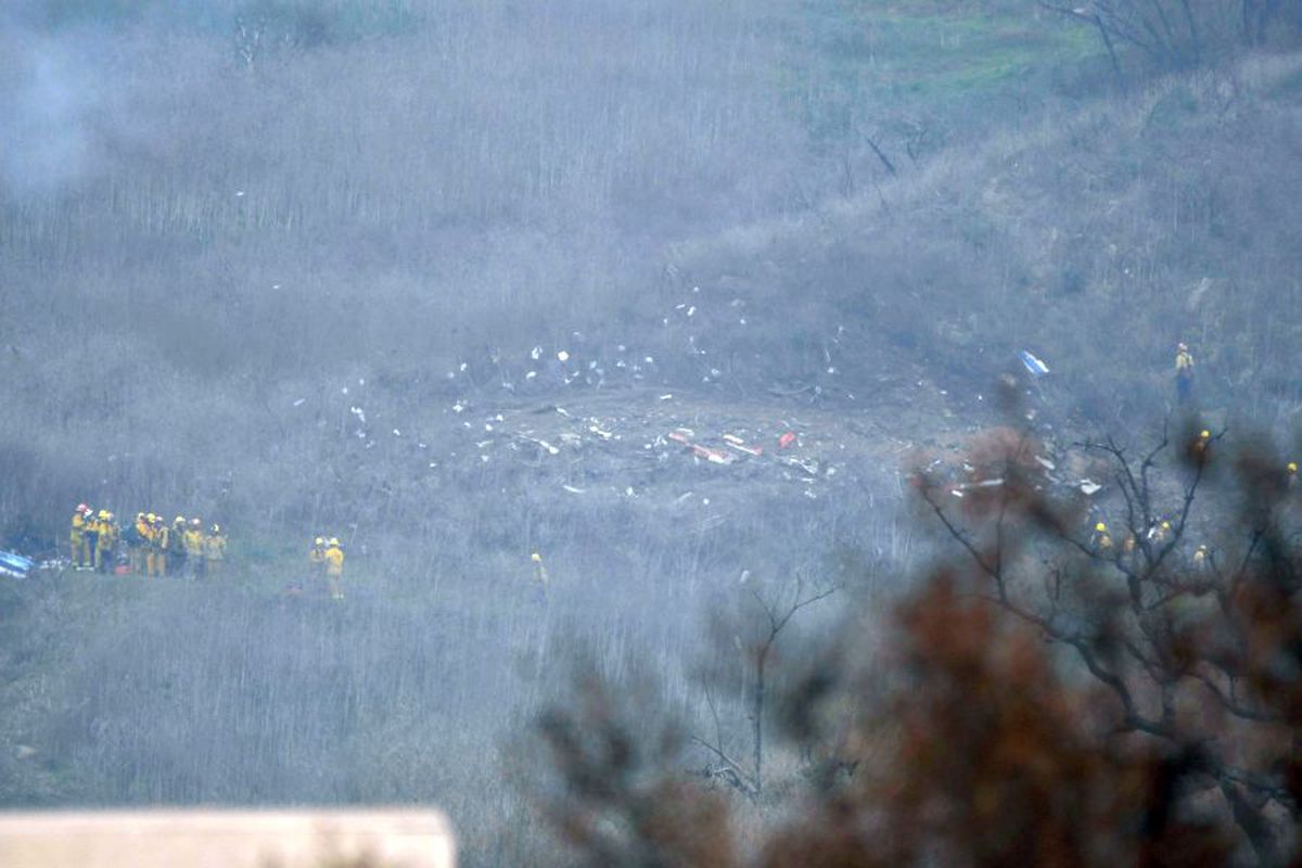 Reuters - imagini de la accidentul mortal al lui Kobe Bryant