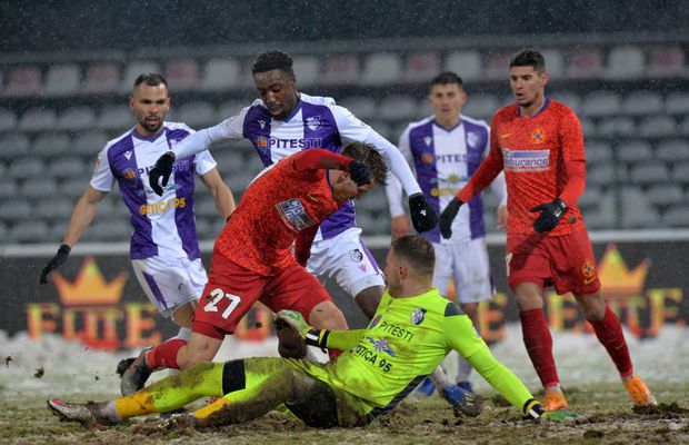 FC Argeș - FCSB 0-0 » FCSB se încurcă la Pitești și poate pierde locul 1! Clasamentul actualizat