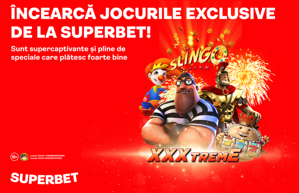 Cele mai multe și mai atractive sloturi exclusive sunt la Superbet. Încearcă-le acum!