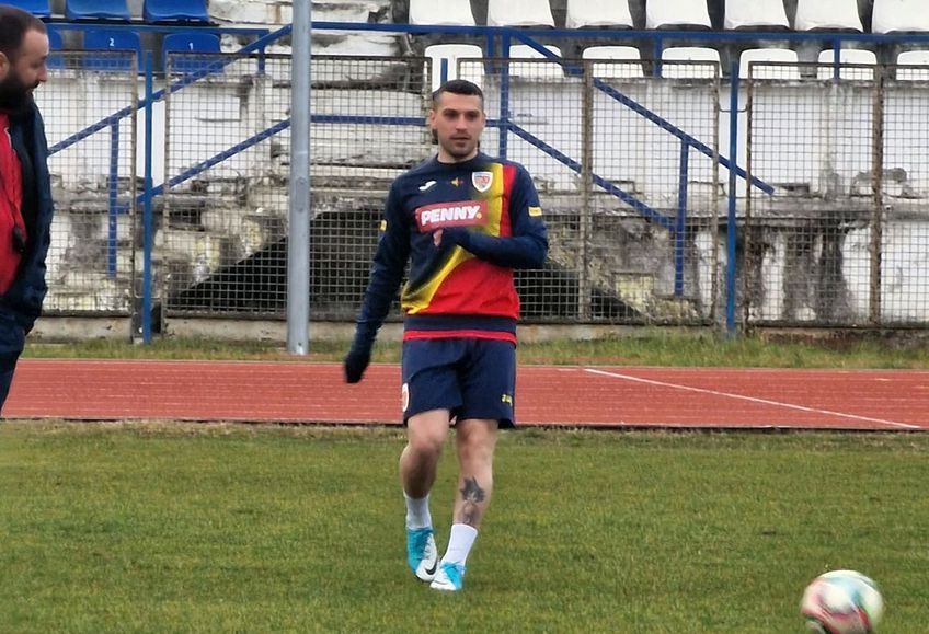 Nicolae Stanciu, la antrenamentul Inirii Alba Iulia/ foto: Facebook @Unirea Alba Iulia