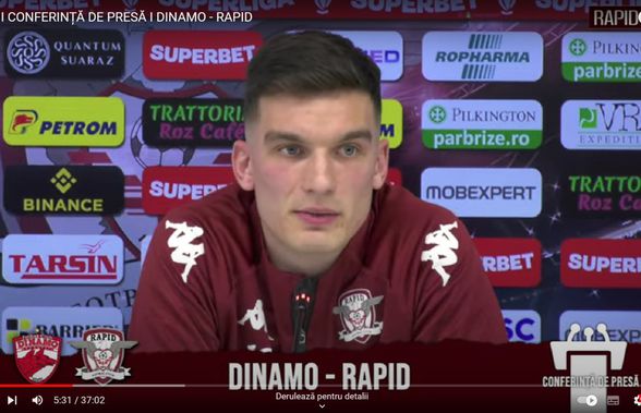 Marian Aioani își atenționează coechipierii înaintea derby-ului cu Dinamo: „Să nu picăm în capcană”