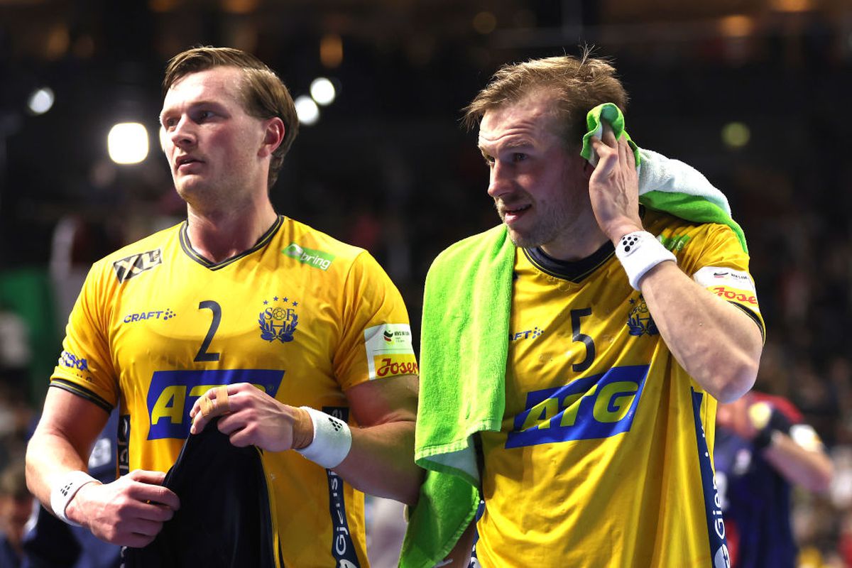 FOTO. Cele mai spectaculoase imagini din semifinala Franța - Suedia, CE de handbal masculin